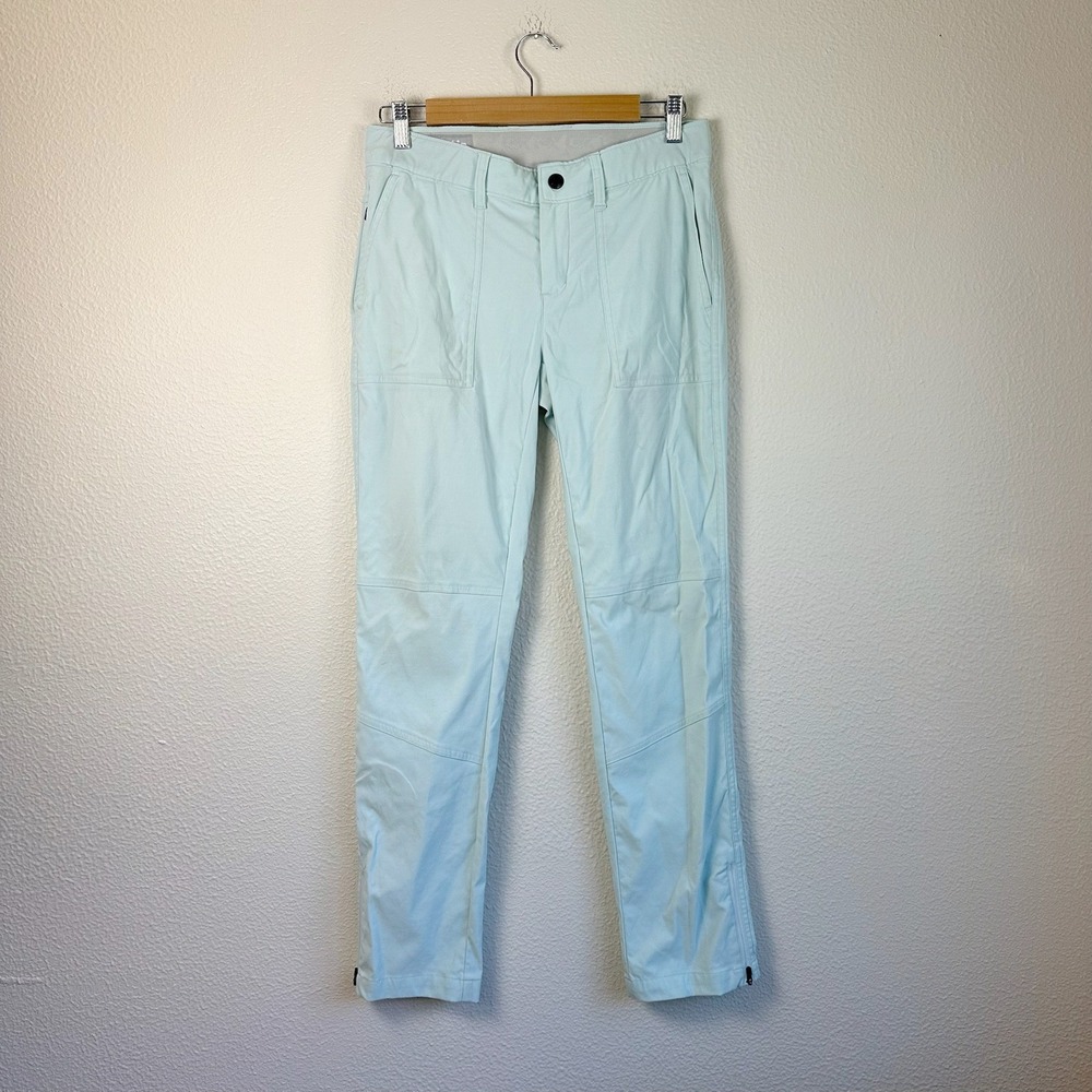 Stio Rivet Pants Womens 6 Light Blue Good Outdoor Utility Stretch Knee
